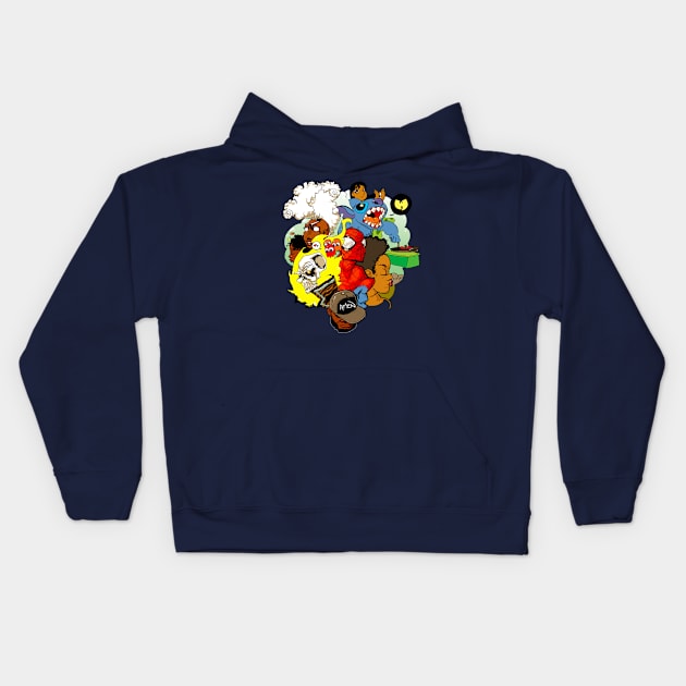 AMEN - Sketch Cloud Kids Hoodie by Samax